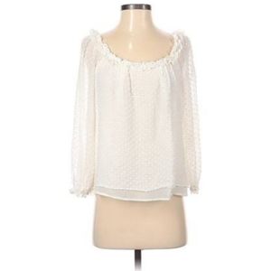 J. Crew Women's 3/4 Sleeve Silk Top, XS